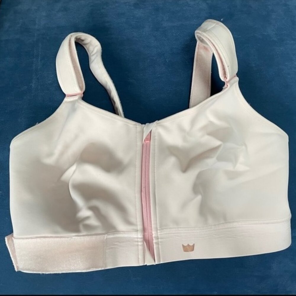 SheFit sports, pink front zip, size 4Luxe